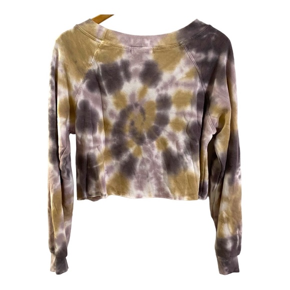Oli Viv Tie Dye Crop Sweatshirt NWT - Picture 3 of 7